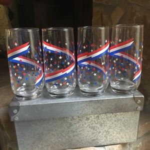 Vintage! Libbey Stars & Stripes Glasses (set of 4)